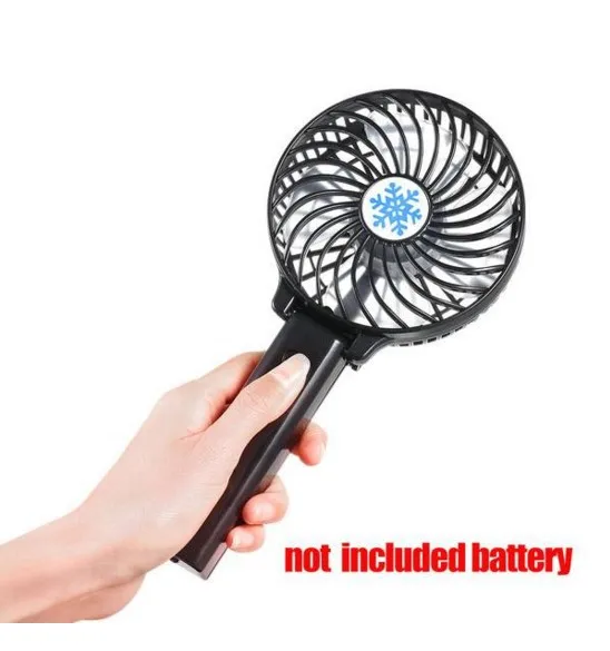 Foldable Outdoor Portable Mini Fan Battery USB Handy Handheld Rechargeable with Light