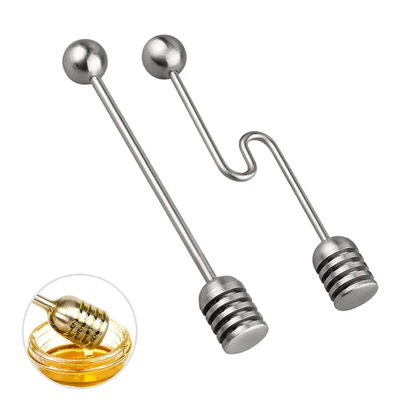 Stainless Steel Multifunctional Honey Stick Coffee Jam Stirring Kitchen Tools