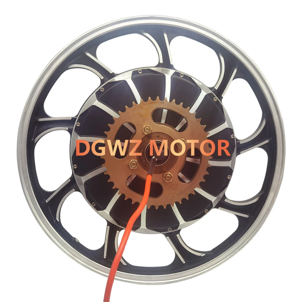 17 Inch 48V 60V 1000W 1500W Brushless Gearless Aluminum Alloy Electric Motorcycle Bicycle Hub Motor with Drum Brake and Sprocket