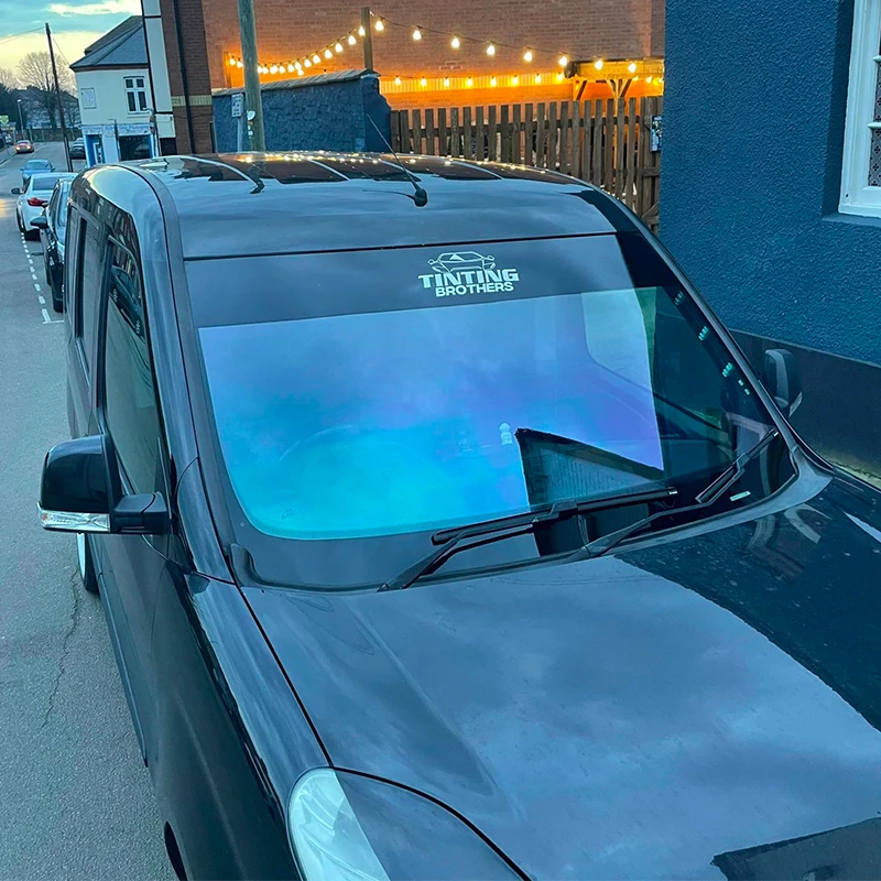 Chameleon Blue Green Red Glass UV Protection Film Window Tint Film VLT 80% Side Windows Solar UV Protection