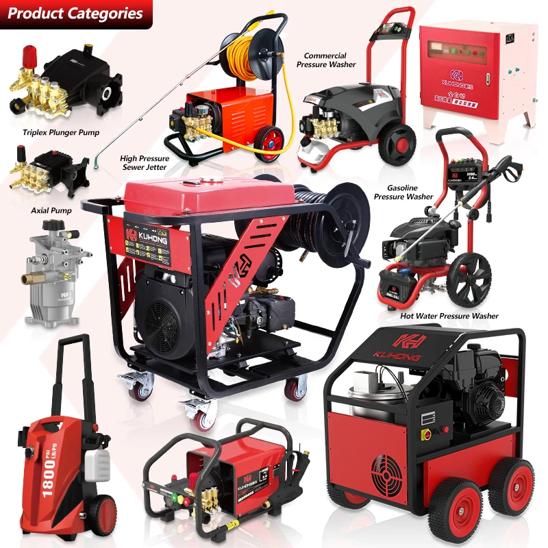 KUHONG 13HP Jet Power Engine High Pressure Washer Gasoline Car Washer Steam High Pressure Cleaner