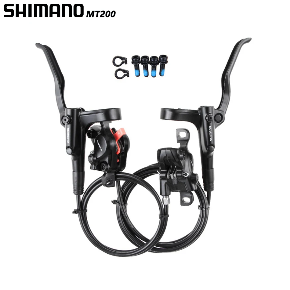 Комплект гидравлических дисковых тормозов MT200 из углеродистой стали, комплект велосипедных дисковых тормозов MTB