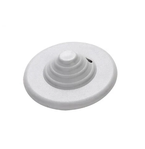 Alarming EAS round Security Hard Tag R50 RF Magnetic Clothing Security for Shopping Mall Made of ABS Material