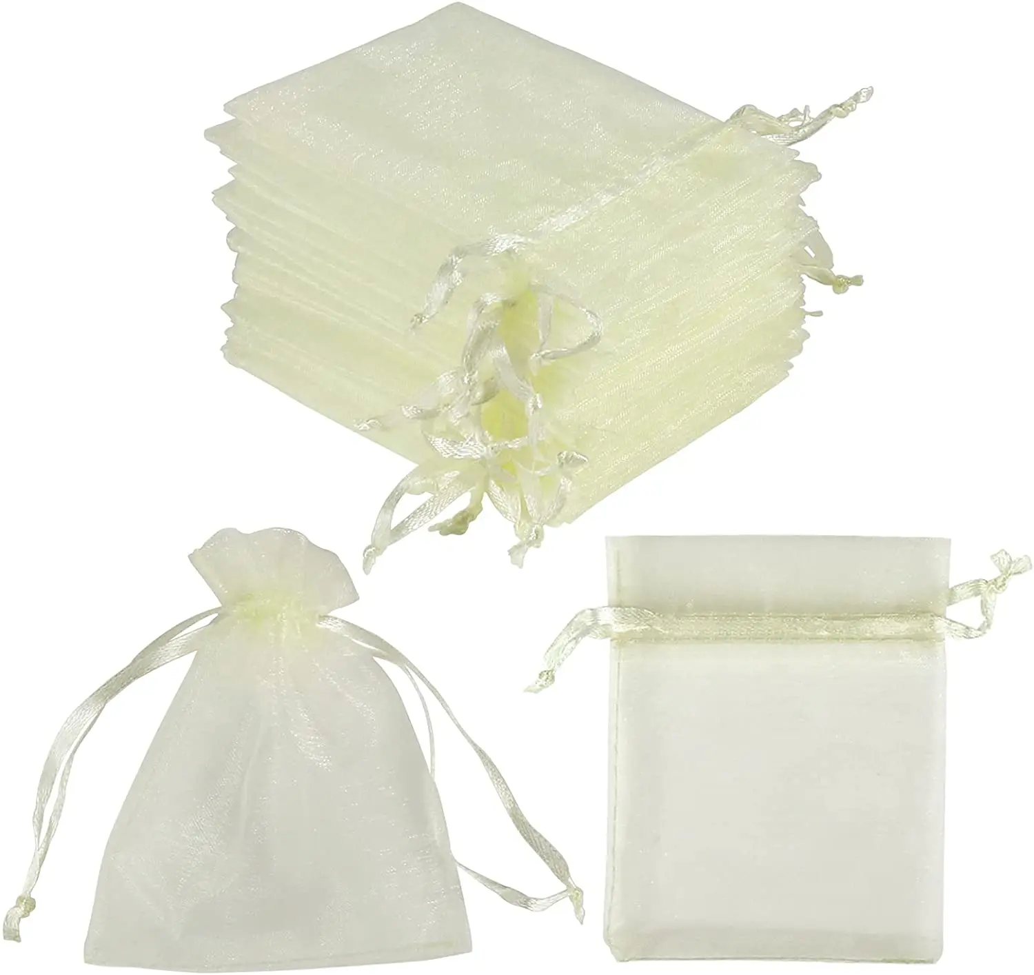 Colorful portable storage packing drawstring gauze pouch bags Mixed Color Organza Gift bag Candy Jewelry Party Wedding mesh bag