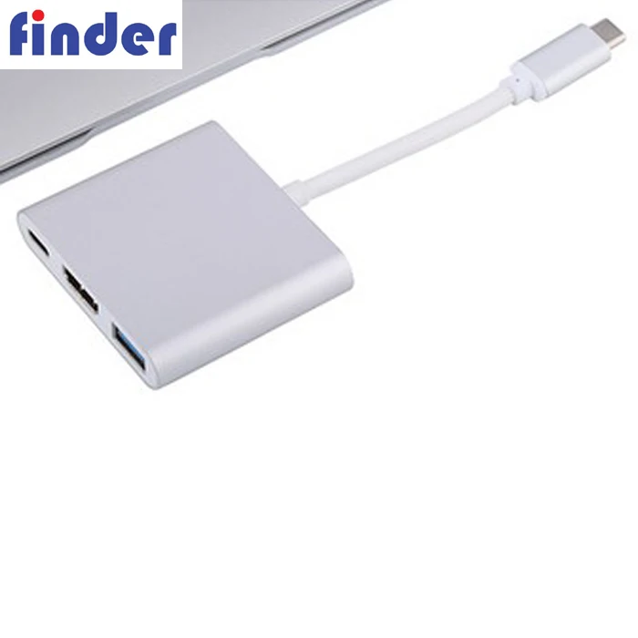 Hot sale 3in1 Type-C HUB Adapter USB3.1 to HDMI and USB3.0 and PD