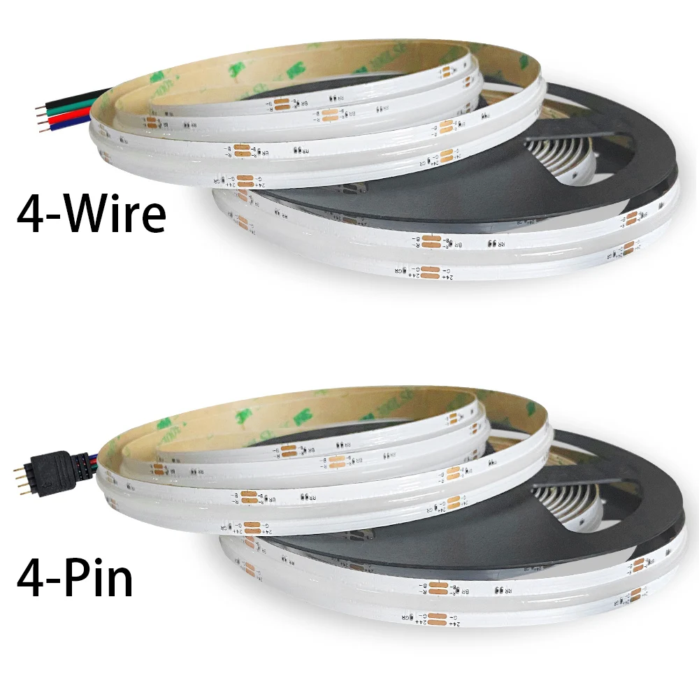 Новый 840 светодиодов DC24V DC12V COB RGB Светодиодная лента для украшения стен комнаты гибкая подсветка телевизора геймер 20