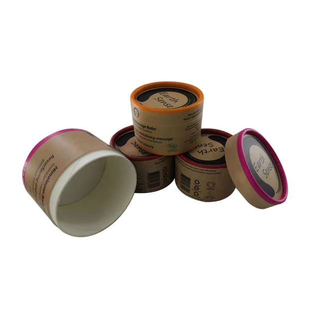 eco friendly Cosmetic Packing kraft paper tube for face cream Jar