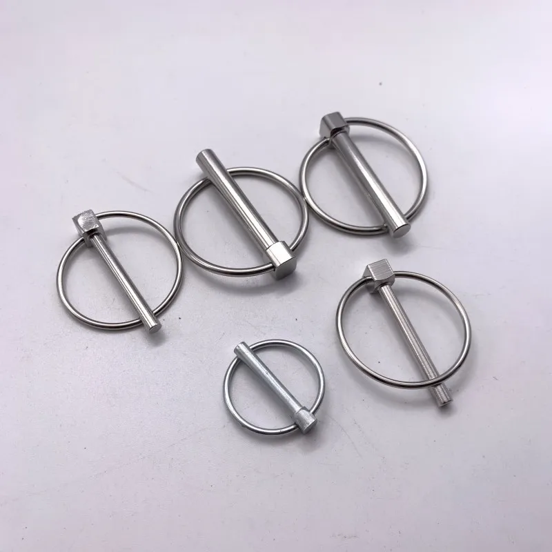 Stainless Steel Lynch Pin Spring Loaded Lynch Pin Trailers with Round Ring Lock