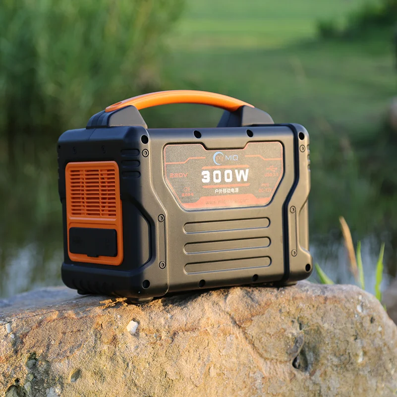 Energy Storage Home Large Capacity Outdoor Camping Rechargeable Lithium Battery 300W Portable Generator Solar Power Station