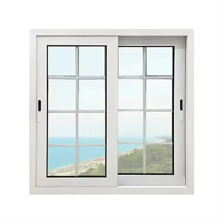 Modern custom soundproof house slide window heat & cold insulation double glazed aluminum sliding glass doors and windows