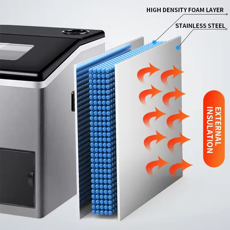 Ice making and crushing all-in-one small commercial home ice machine