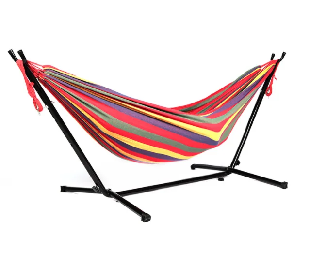 Hammock with Stand Spreader Bars and Detachable Pillow Accommodates 1 People for Indoor/Outdoor Patio Deck Yard