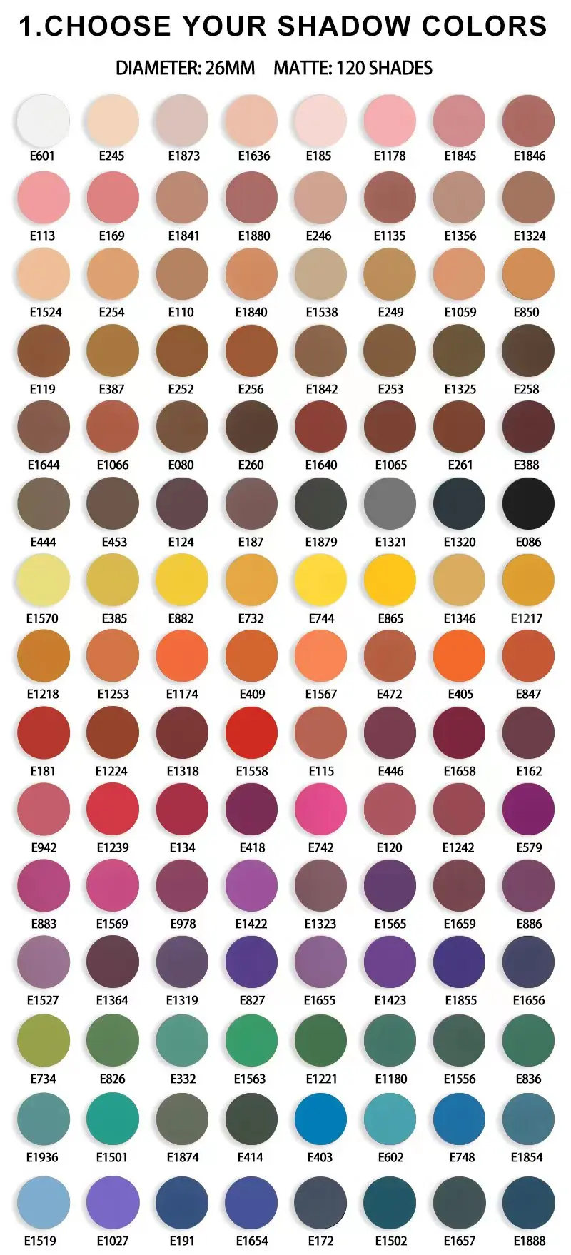 Custom Your Own Brand DIY 9 Colors Matte Vegan Eye Shadow Private Label Round Shimmer Makeup Eyeshadow Palette