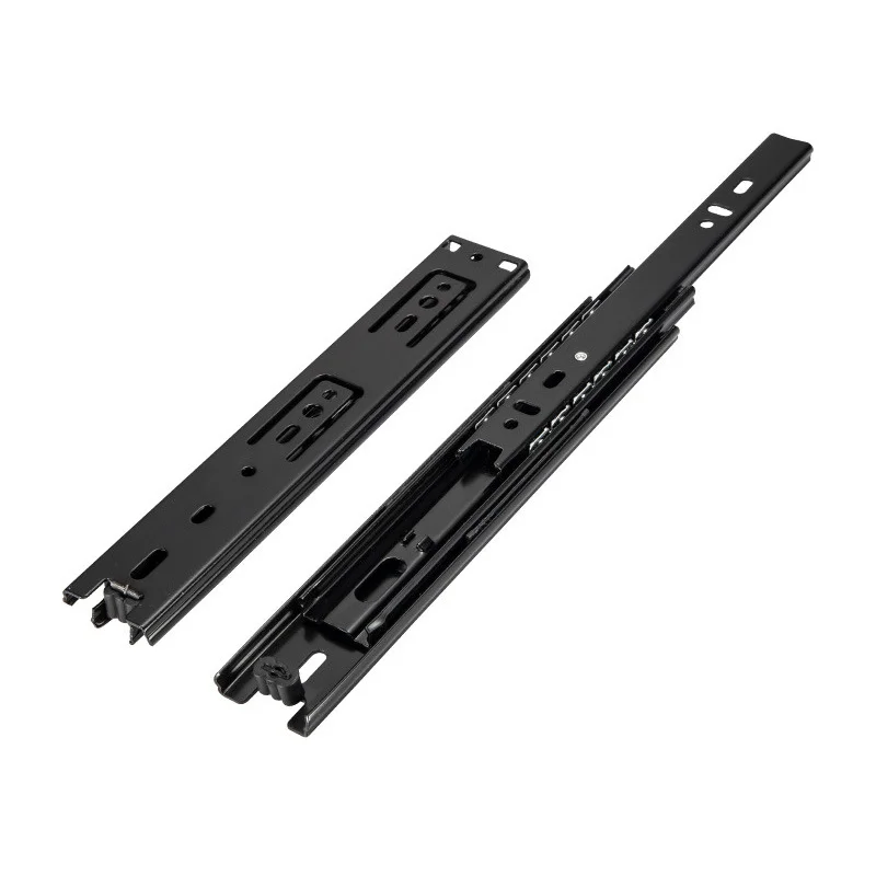 35 wide 12.7 thickmedium load three stage rail ball rails smooth Quiet drawer sturdy track cupboard wardrobe slide rails