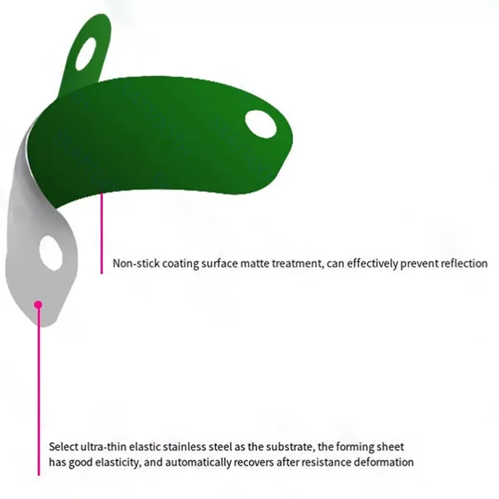 Dental Sectional Matrix System Set, Metal Matrix Bands with PTFE Non-Stick Coating Elastic,Dental NITI Matrices Clamp Ring