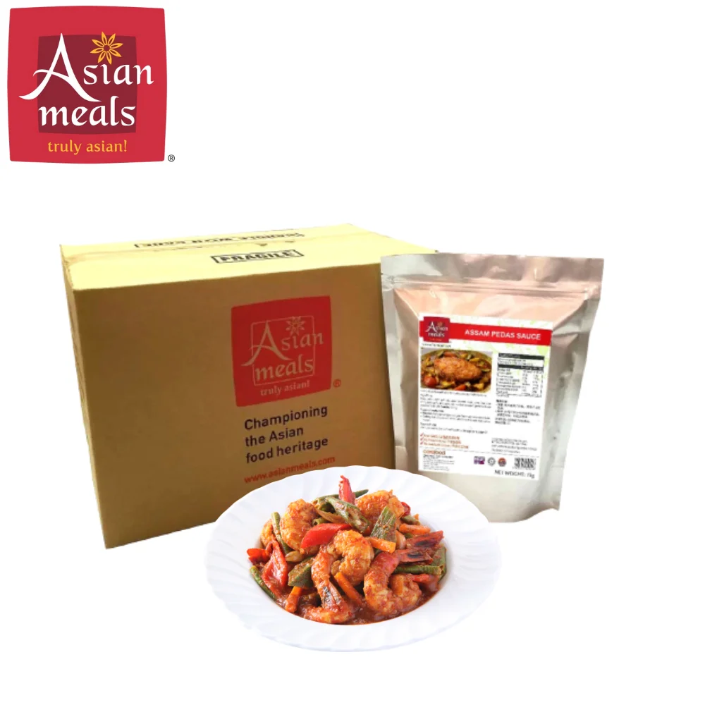 Wholesale High Quality AsianMeals Sos Asam Pedas Spicy Malaysian Halal Delicious Eating Pack In A Bag HACCP GMP ISO