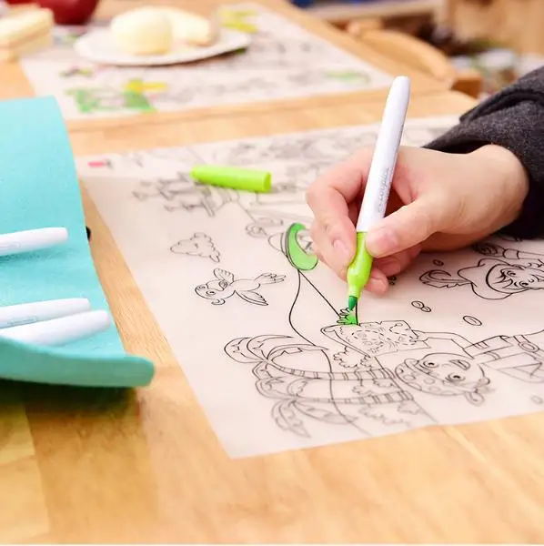 Hot Selling Baby Non-slip Silicone Heat Resistant Placemat Table Mat