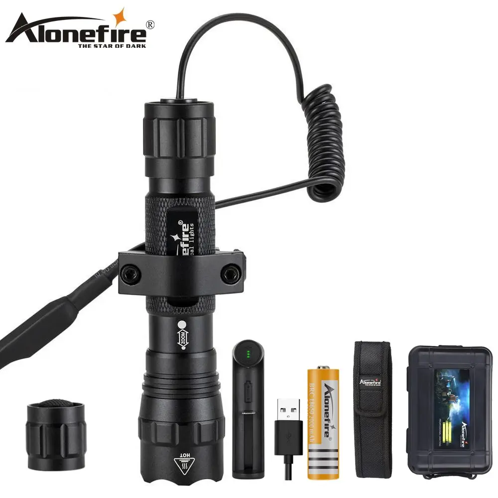 AloneFire TK503 XM-L2 IR850 наружный светодиодный тактический фонарь с увеличением ультра яркий свет водонепроницаемый фонарик мощный охотничий