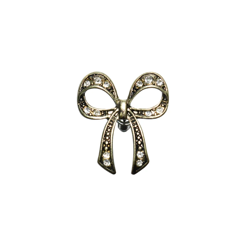Manufacturer Metal Pins No MOQ Personalized Beautiful High Quality Customized Bowknot Hard Enamel Pins Brooch for women
