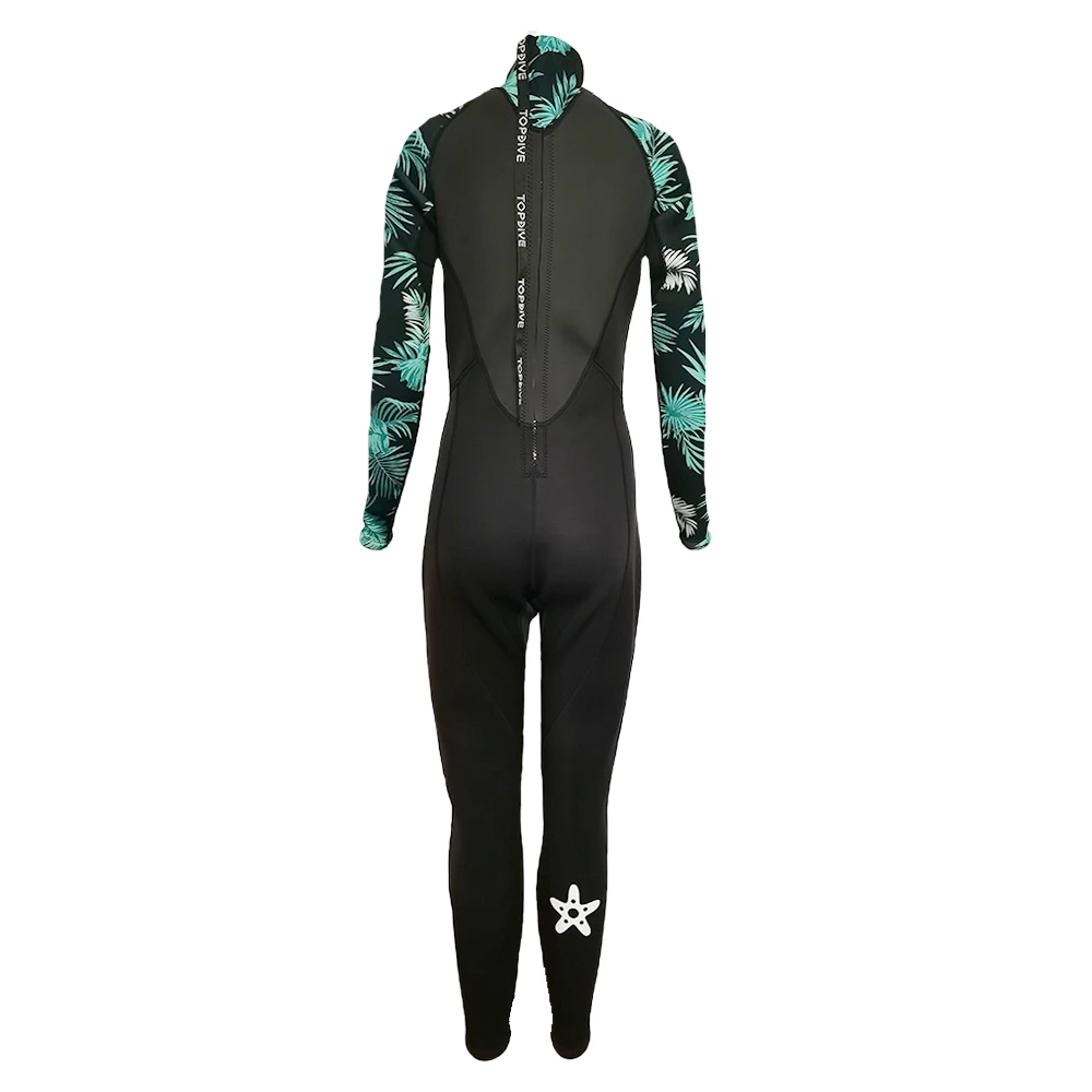 High Quality Custom Printed Full Body 3mm Elastic Shark Skin Chest Waterproof Neoprene Women Surfing Diving Wetsuits