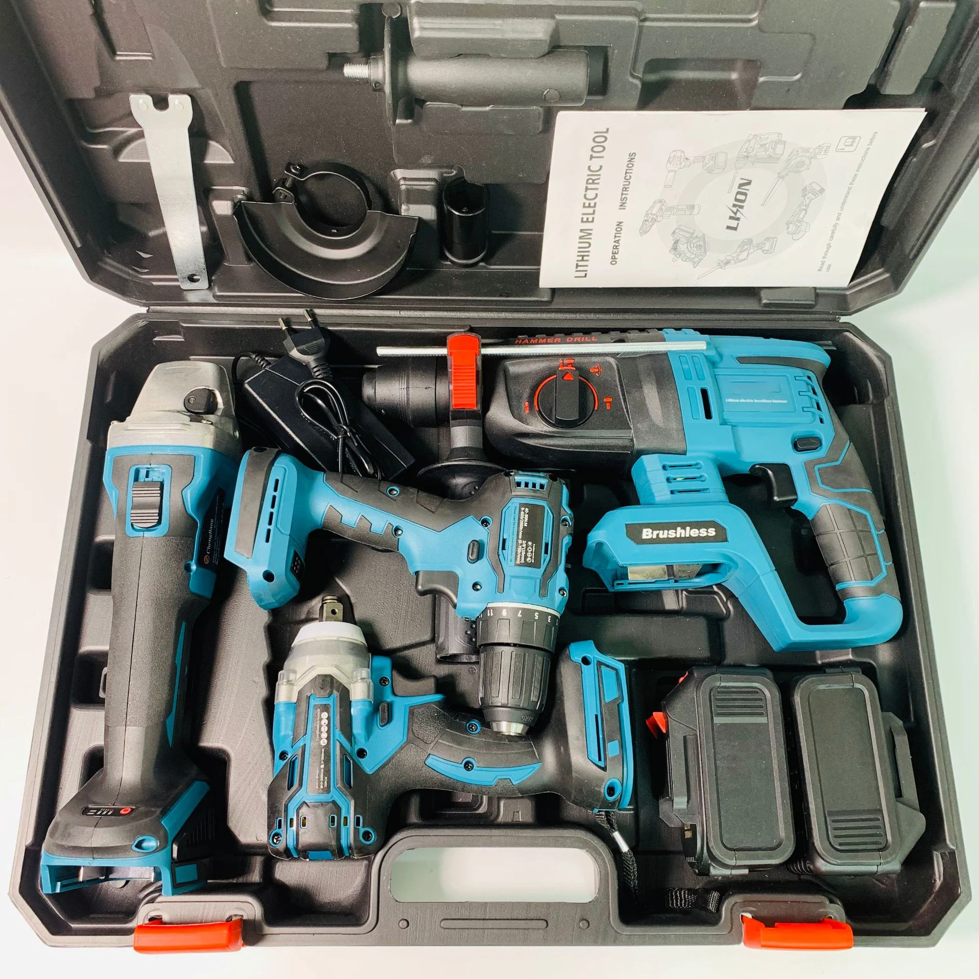 Available Sales For MKT Two 3.0AH batteries and one charger Combo Power Tools 4 Kits Tool Set Cordless  Drills