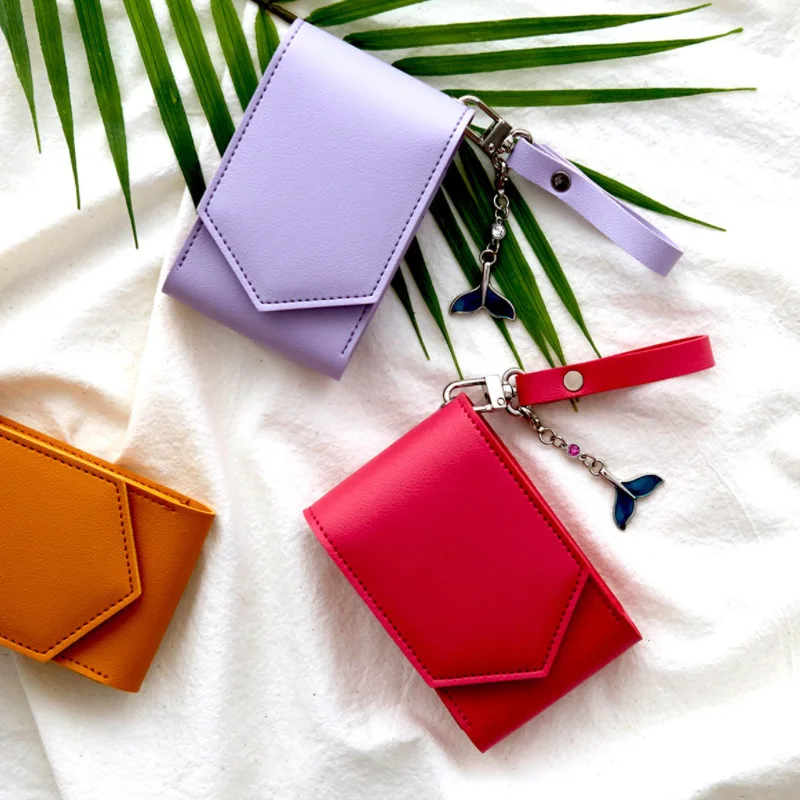 New Fashion PU Leather Lipstick Carry Case Lipstick Cosmetic Pouch Case Lip Balm Holder Mirror with Key Chain