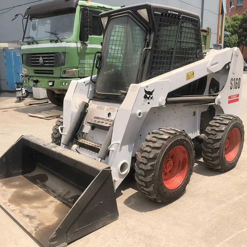 Used Bobcat S160 Skid Steer Loader Bobcat S160 S185 S220 Mini Skid Steer Loader bobcat mini loader