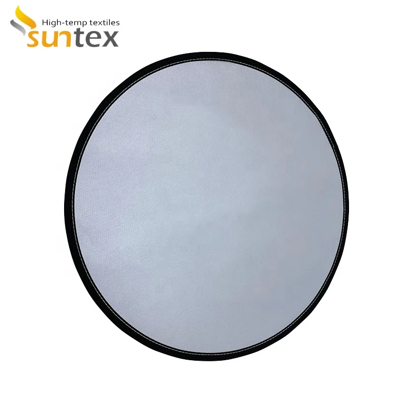 Термостойкий круглый коврик для защиты от огня, травы, колоды, барбекю