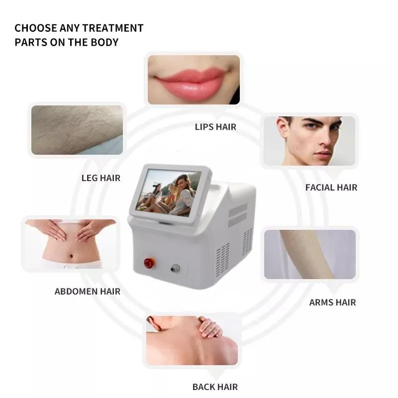 Portable Painless Laser Beauty Equipment Hair Removal Ipl Machine Aesthetic Medicine 808nm Diode Laser 755 808 1064nm ODM OEM