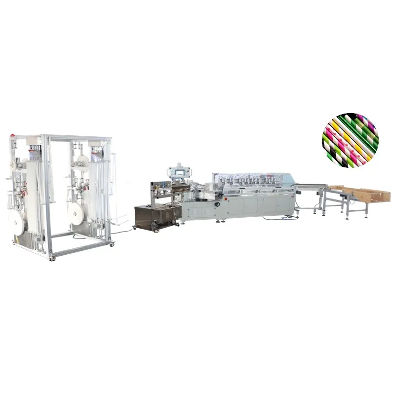 China Gaoda high speed multi blades no glue  paper straw making machine popular sale in Korea