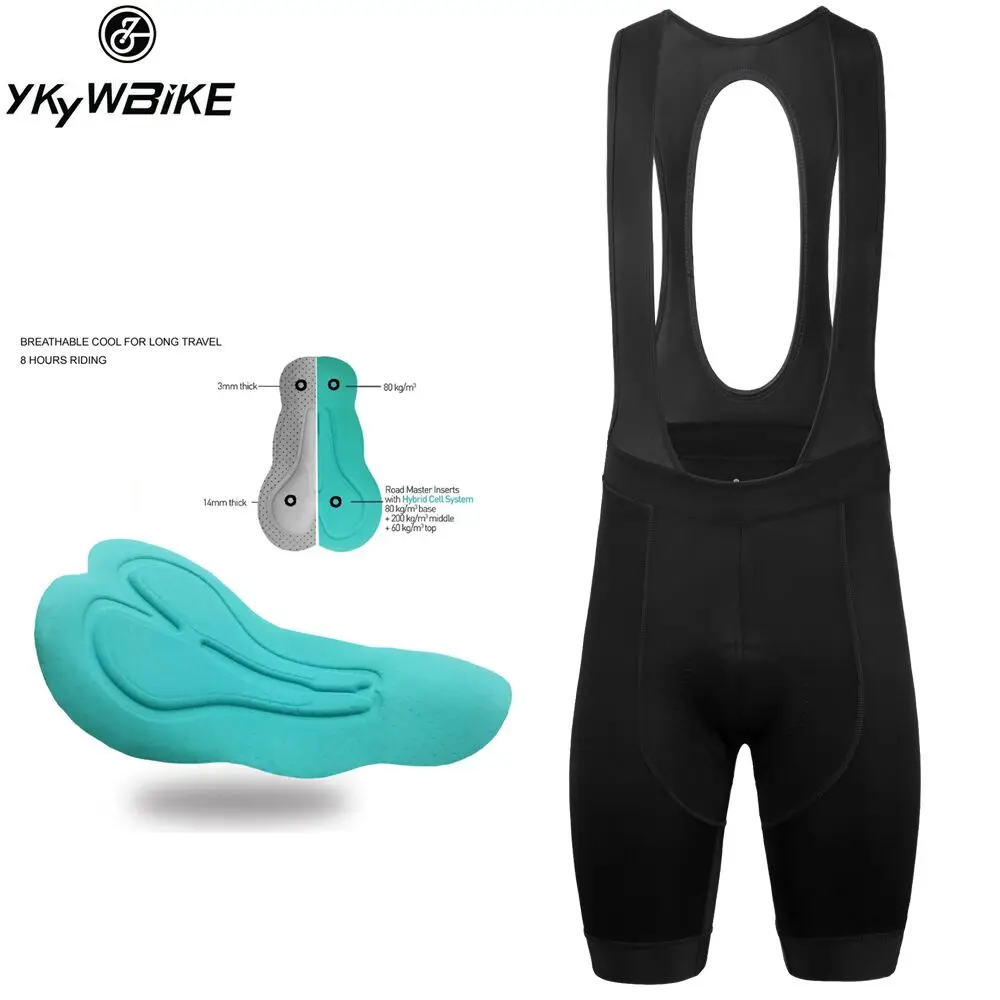 YKYWBIKE Dropshipping Cycling Wear Summer Bike Tights MTB Ropa Ciclismo Bicycle Pants Classic Cycling Bib Shorts Men