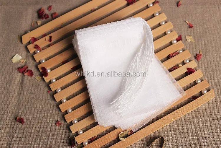 PLA biodegradable corn fiber drawstring empty tea bag