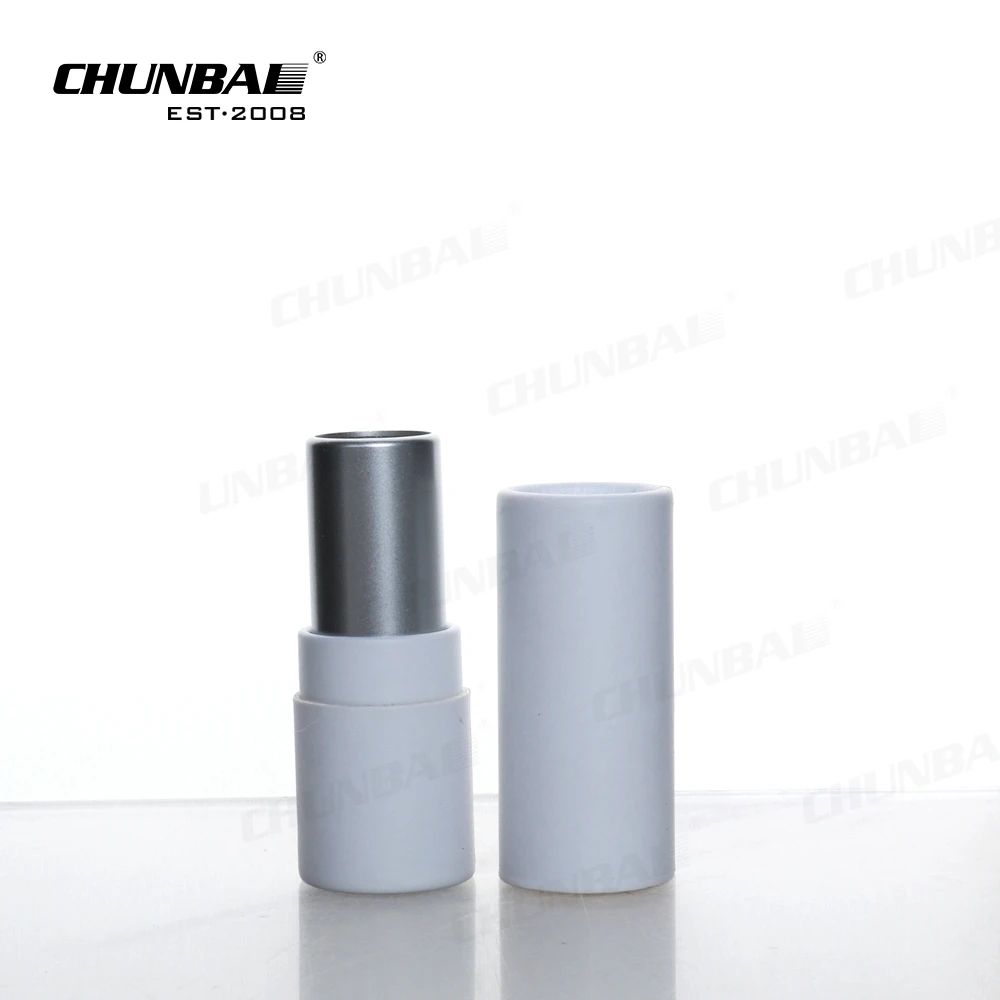 Private Label Customized Chapstick Eco Friendly Biodegradable Empty Paperboard 1/3 Mini Kraft Paper Twist Up Lip Balm Tubes