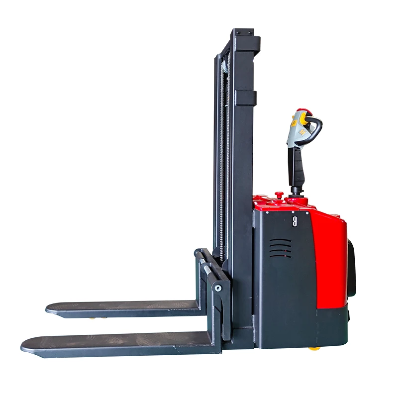 full electric pallet stacker forklifts machine 1ton 1.5ton container automatic walkie hydraulic stackers & reclaimers