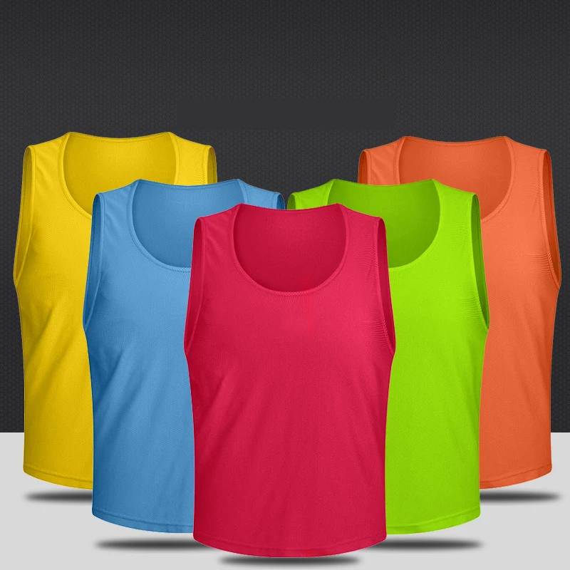 Hot Sale Unisex Team Training Vest Breathable Mesh Sport Football and Basketball Jersey Quick Dry Clothing for Group Activity