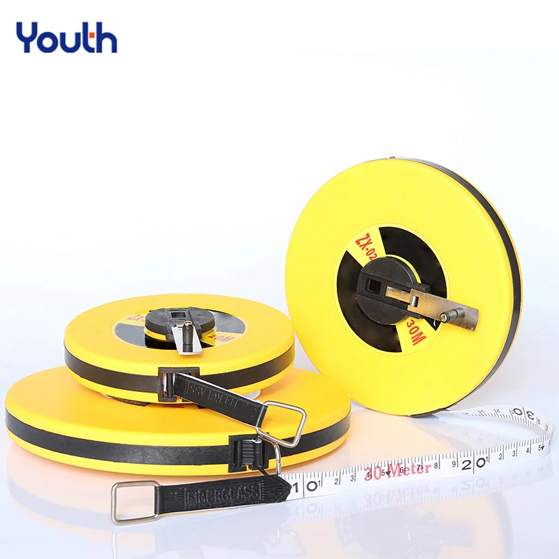 Измерительная линейка YOUTH 1 рулон, прочная длинная Стекловолоконная рулетка для промышленного строительного декора