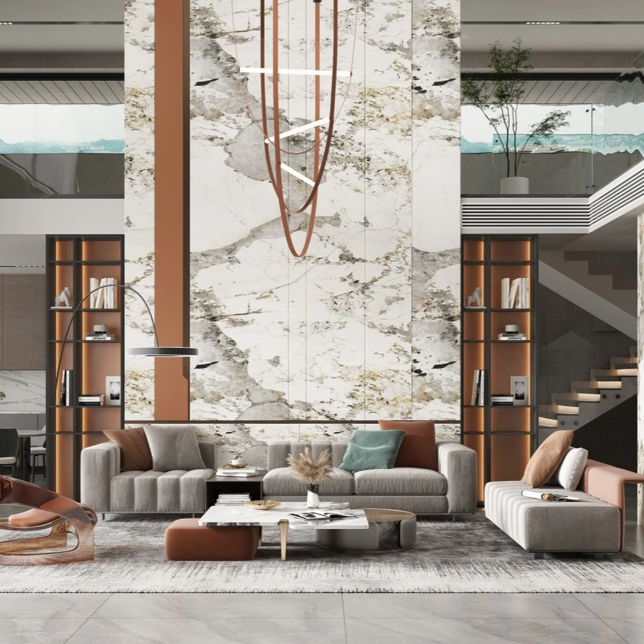 Modern Nordic Villa Interior Tv Wall Units Design In Living Room 2022 Design