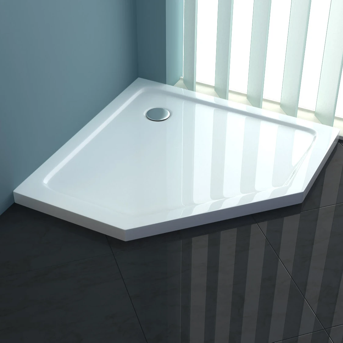 Price Manufacturer Supplier Sector Large Acrylic Bathroom Resin Shower Tray With Factory Prices Hotel