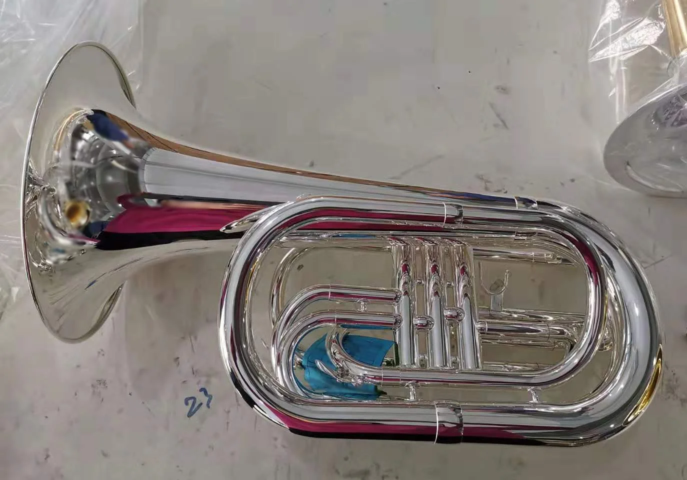 
Bb key Marching Baritone with 3 Pistons and wind brass instrument (JMB-220) 
