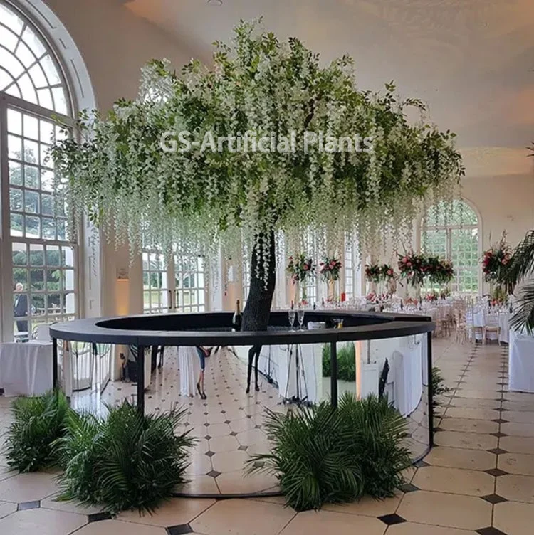 Artificial Plants Silk White Wisteria Flowers Tree Wedding decorative blossom tree artificial large fake wisteria flowers tree