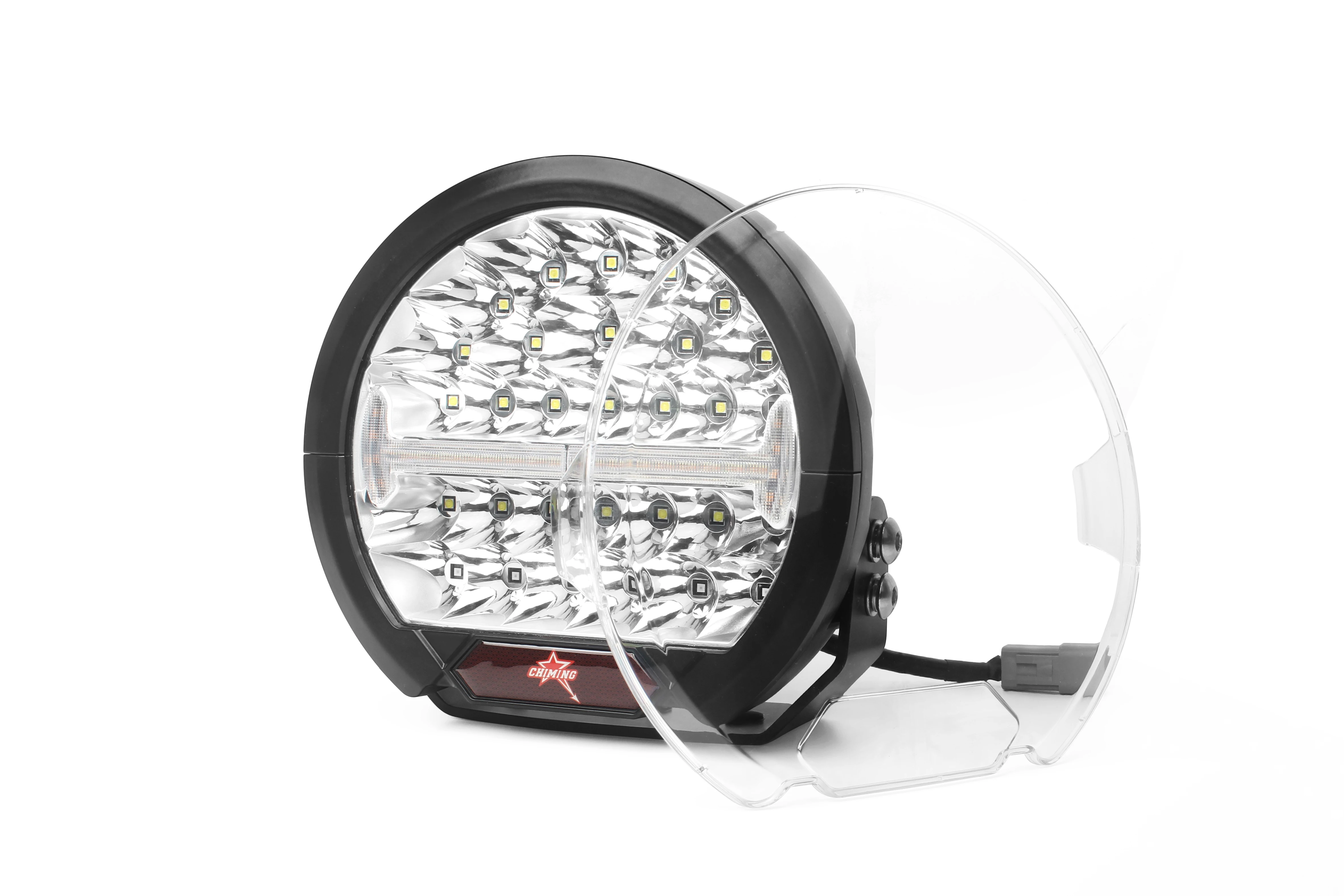 Wholesale Work Light For Truck 7/9 inch Flood 1 LED Headlight 300W Work touch lumina Spot Beam Round Offroad Driving Light