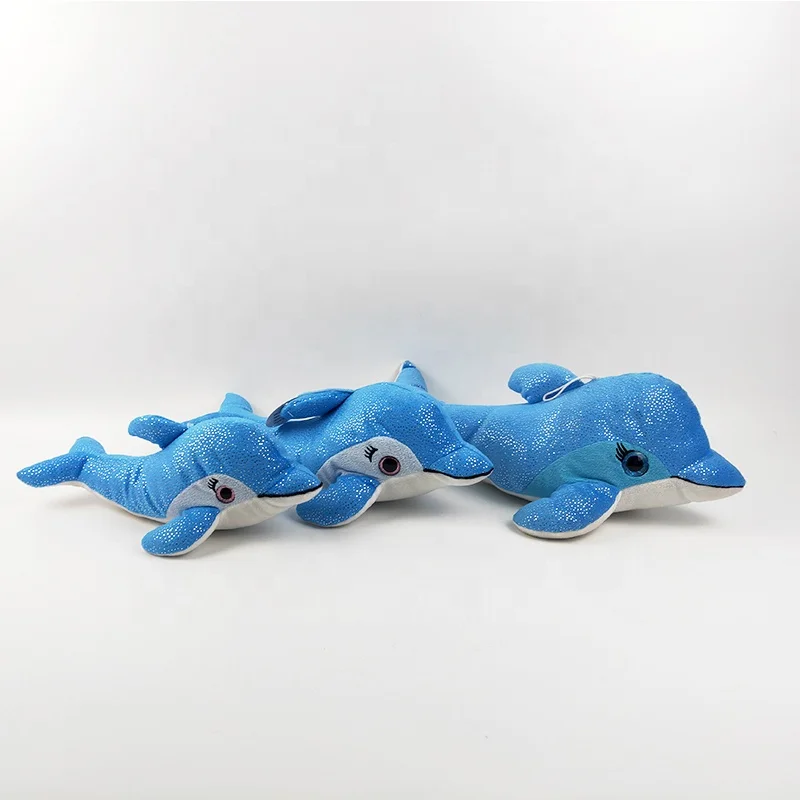 Cheap price soft toy factory custom big size stuffed dolphin plush doll cute keychain plush toys