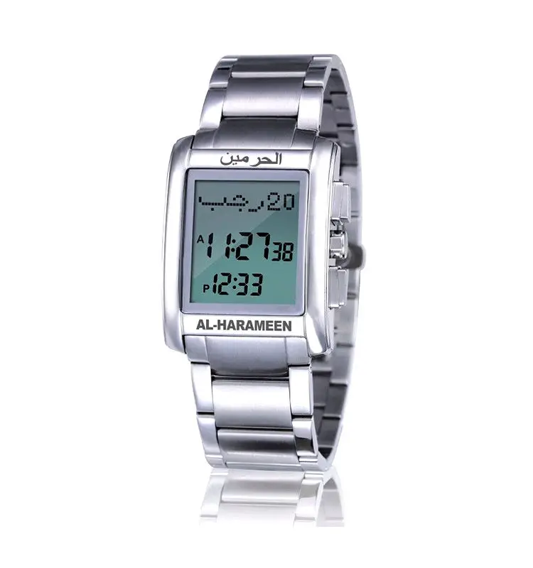 Best Travel Azan Mosque Muslim Alarm Islamic Watch 2022 Popular Fashion Sport Auto Unisex Muslim Timepieces