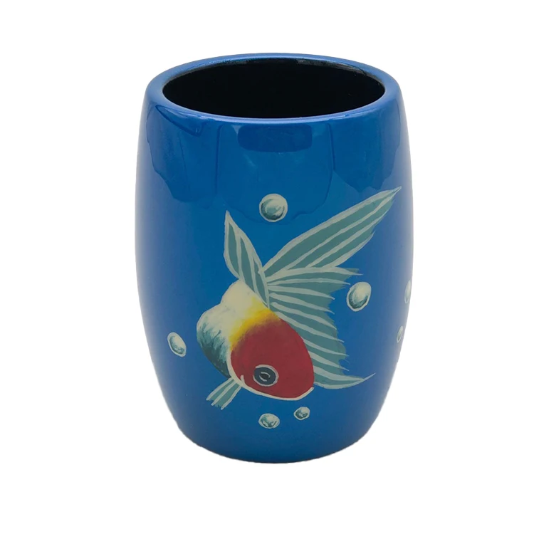 A luxurious and luxurious blue goldfish pen holder with collection value