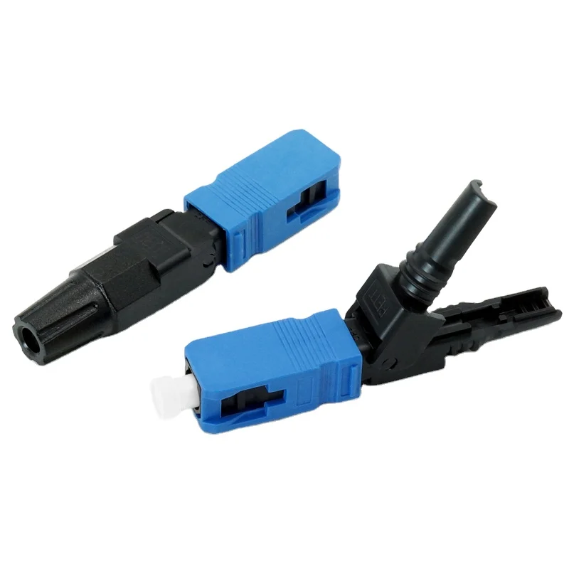 Optical fiber connector SC UPC FTTH embedded leather cable optical fiber quick connector