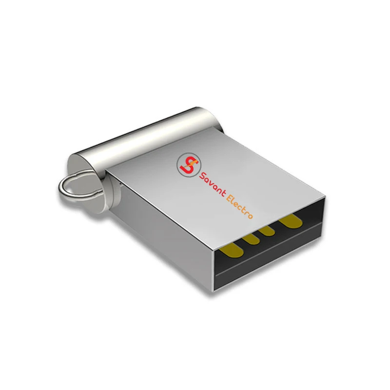 Wholesale mini metal USB flash drive custom logo Pendrive 32GB 64GB 8GB memories chip portable cheap usb stick 2.0 with keychain