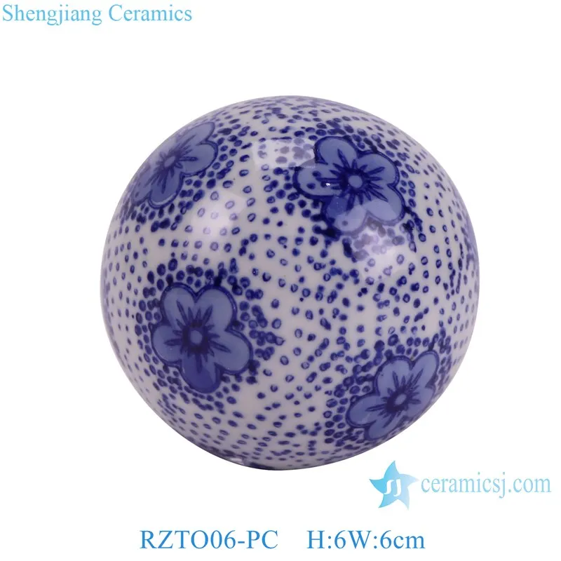 Jingdezhen blue and white shape beautiful design for your selection ceramic ball