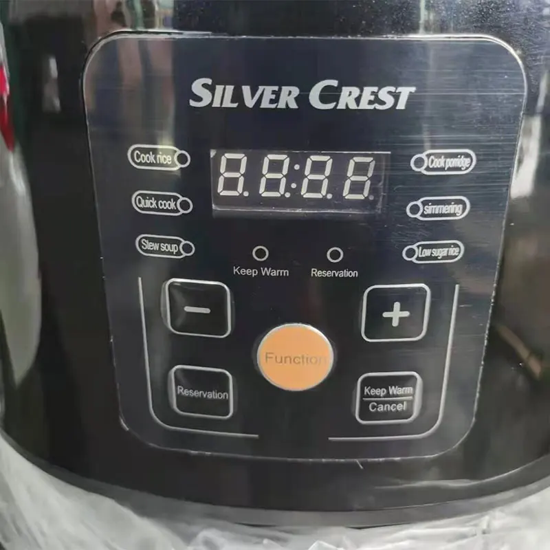 Серебряный крест 5L TK-108 автоматический интеллектуальный цифровой сенсорный экран с ЖК-дисплеем мульти антипригарное покрытие домашний электрический рисоварка