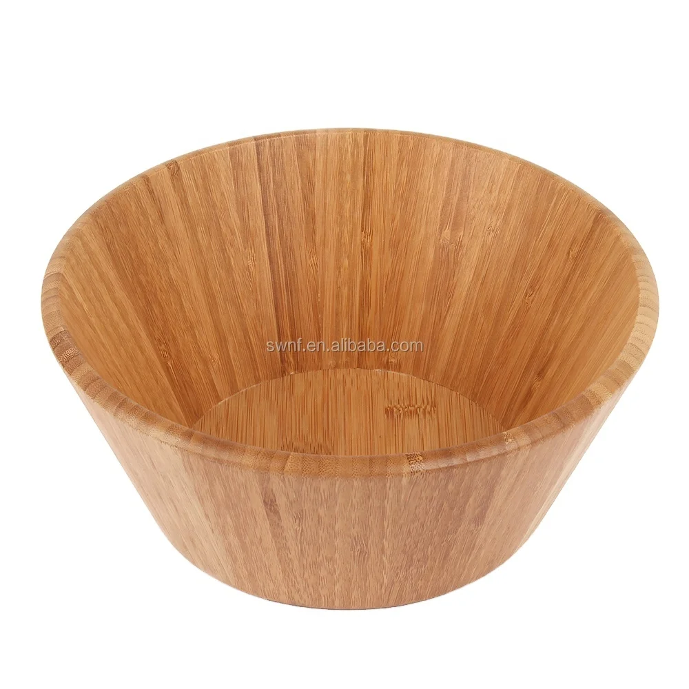 New style natural eco-friendly bamboo soup salad bowl for sale