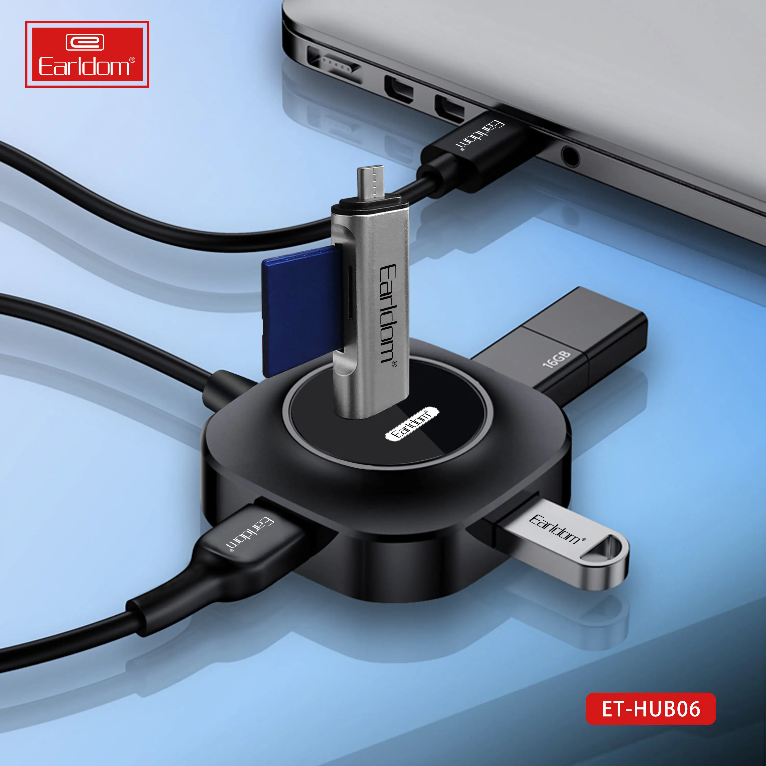Earldomusb концентратор 4 порта разветвитель USB 2 0 расширения интерфейса узлов для портативных ПК Mac настольный компьютер Usb Hub